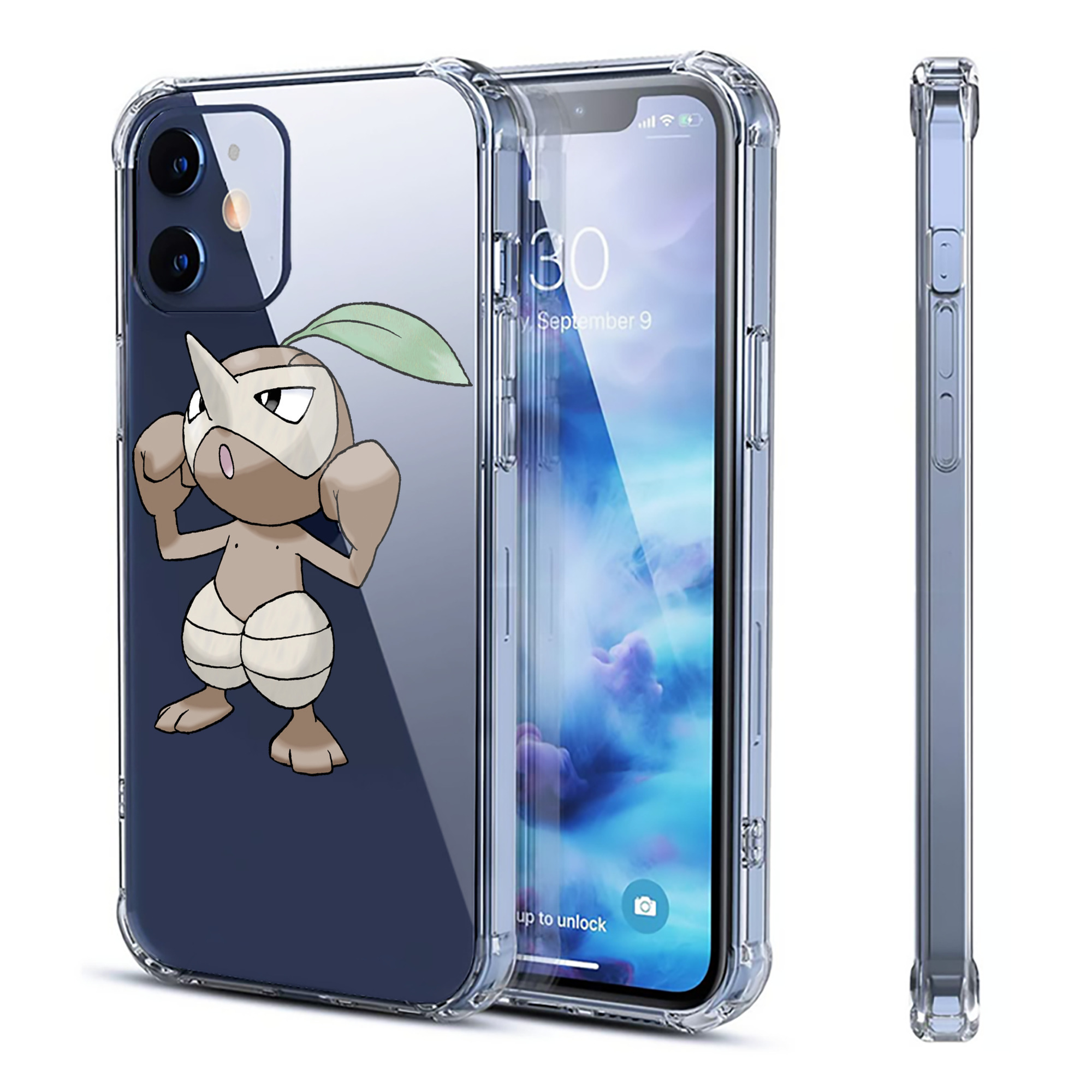 （画像用） ポケットモンスター Pokémon 【iPhone 12シリーズ対応】透明スマホケース（クリアソフトケース）